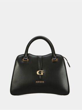 GUESS Black Kuba Small Satchel Bag Purse Crossbody